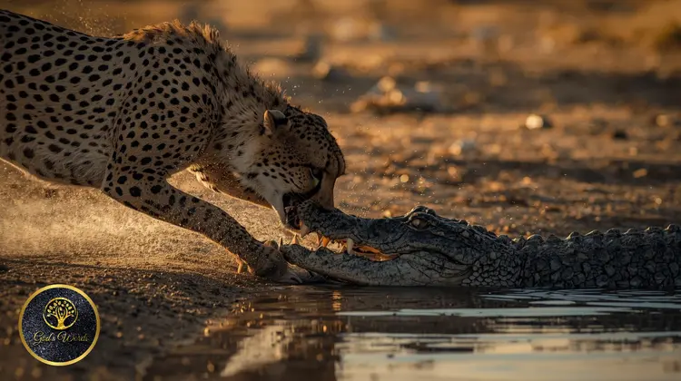 Chhetah and Crocodile